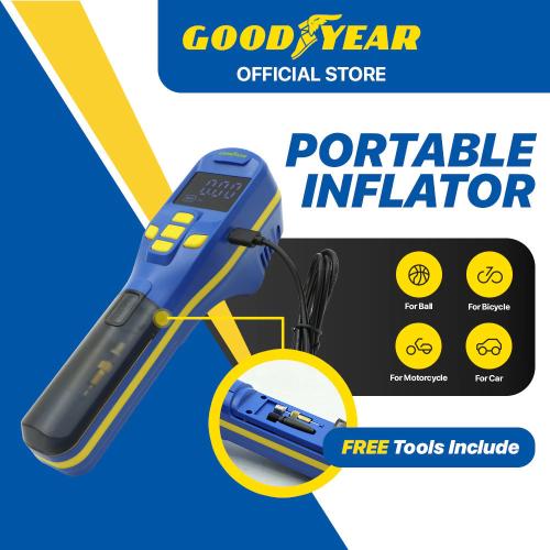 Goodyear Wireless Portable Small Digital Tire Pressure Detection Inflator Pump f