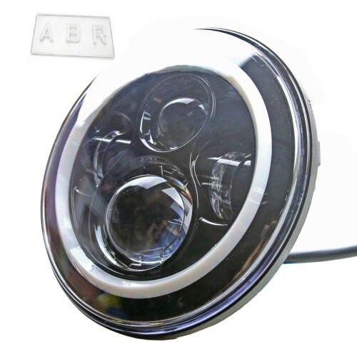 2x 7 Inch 40W Round CREE LED Projector Angel Eye Headlight For Wrangler JK/TJ/CJ