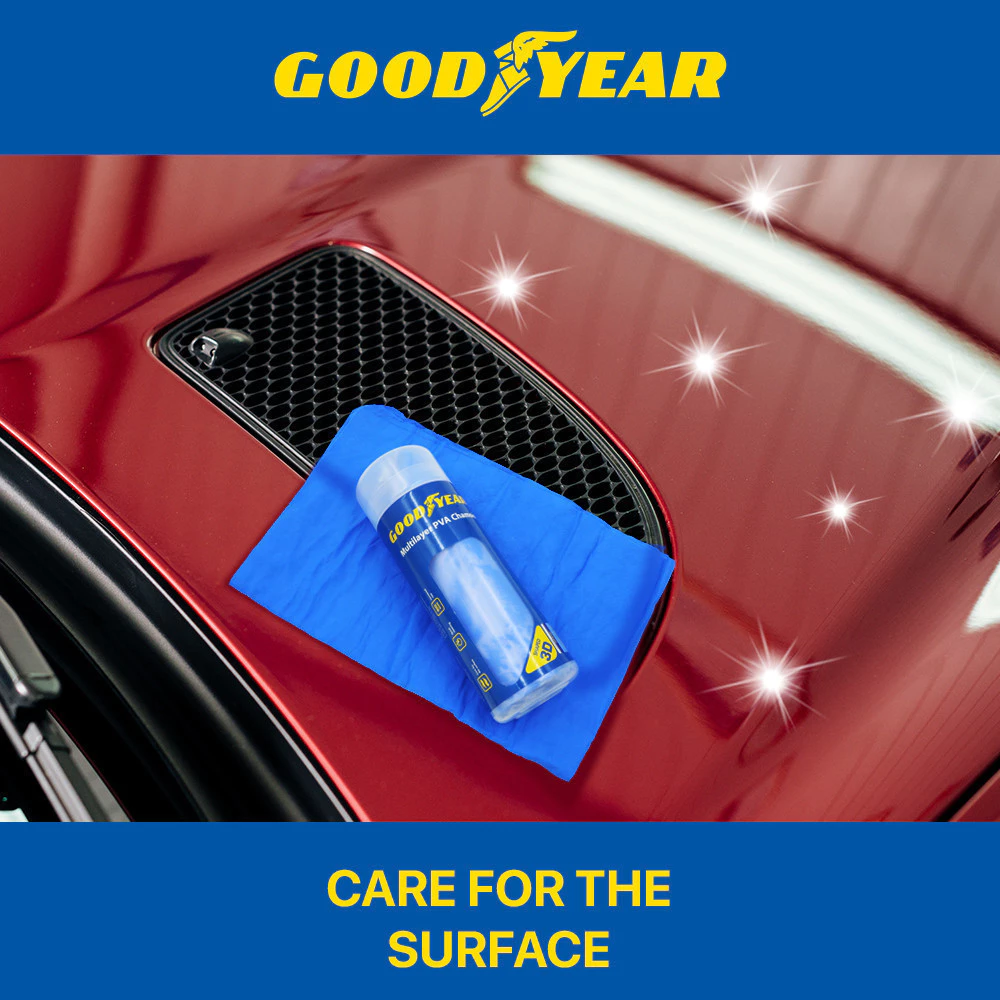 Goodyear Synthetic Cleaning Clothes Car Magic Towel Clean Cham Super Absorbent Chamois Microfiber - M