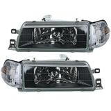 Crystal Black Headlight Corner Light Lamp For Corolla AE91 AE92 EE90 1987-1991