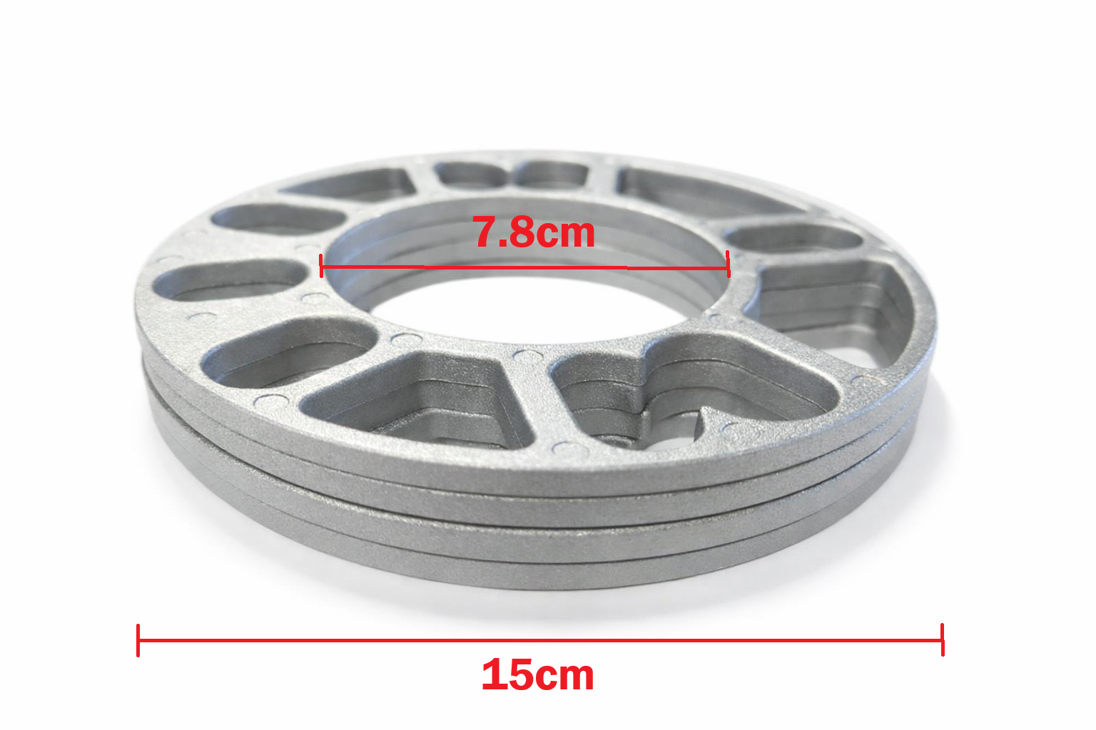 4pcs 5mm Aluminum Wheel Spacers Shims For Universal 4/5 Stud 114.3 120