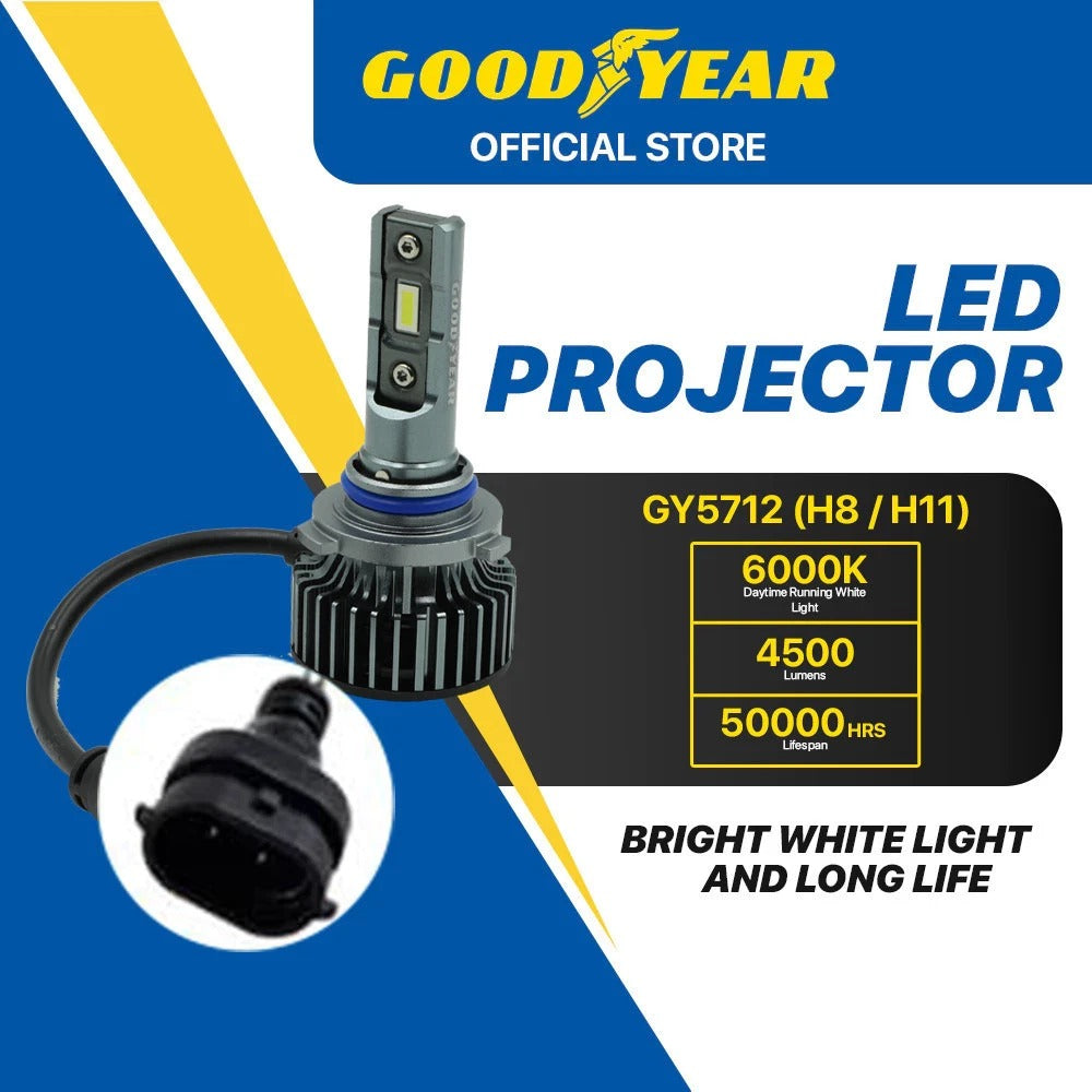 Goodyear LS3 LED Headlight Bulb Set - H1/H4/H7/H8/H11/9005/9006 12V&24V GENUINE