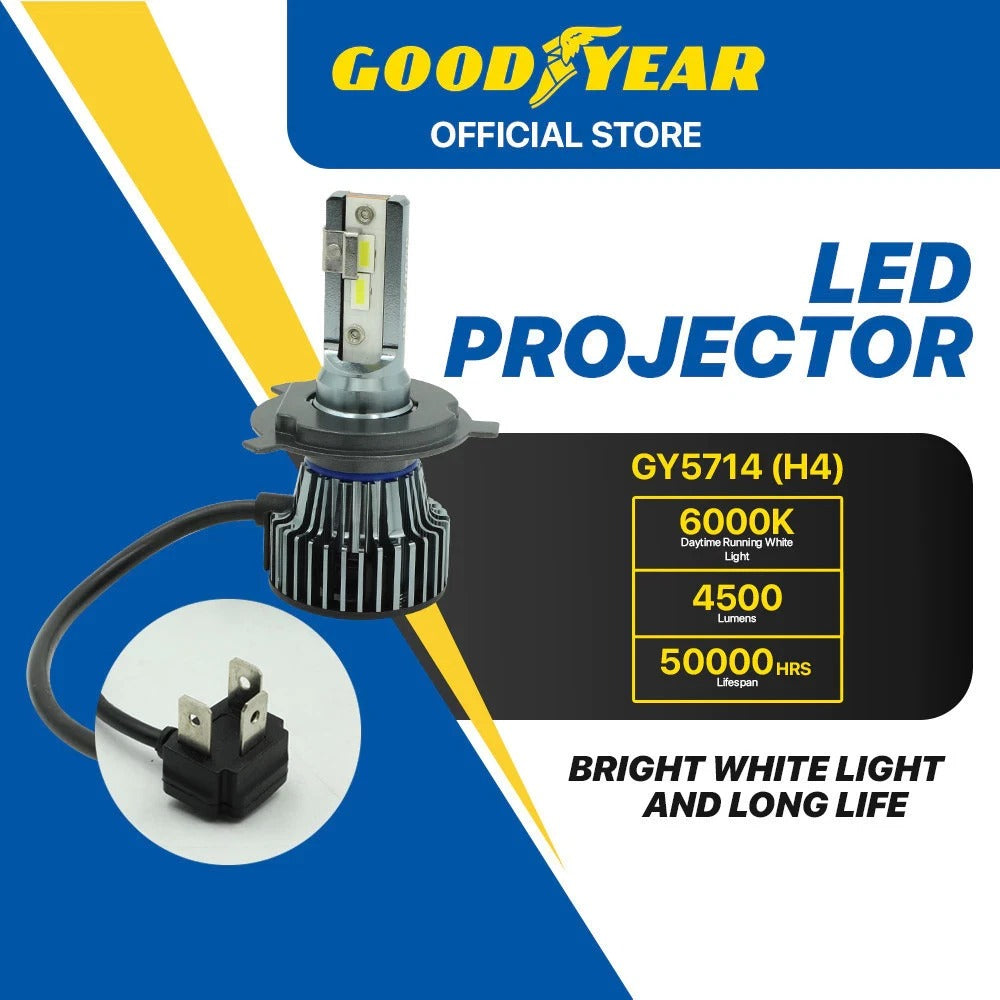 Goodyear LS3 LED Headlight Bulb Set - H1/H4/H7/H8/H11/9005/9006 12V&24V GENUINE