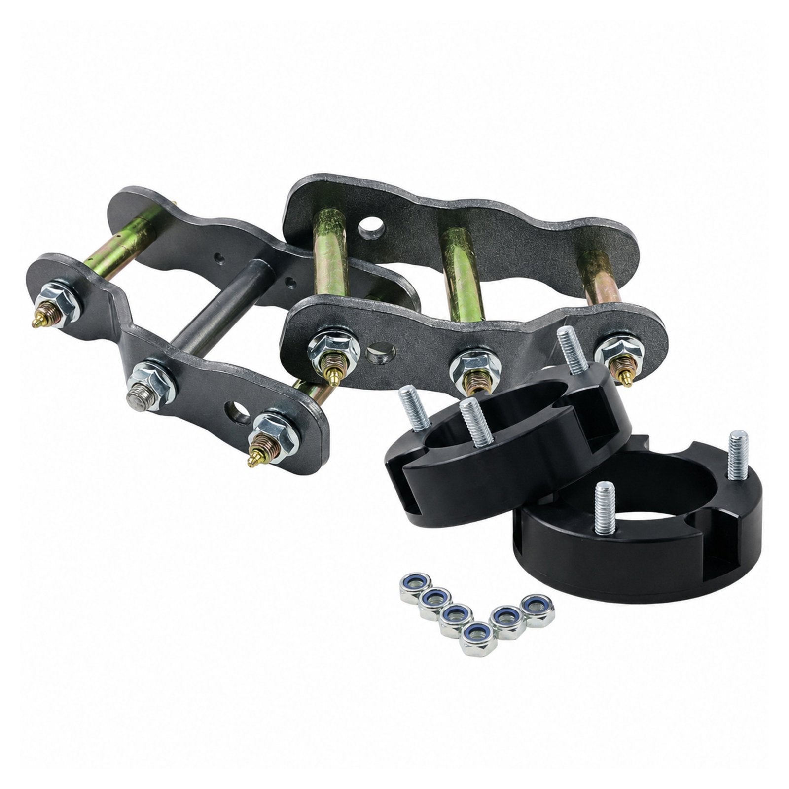 Front 3" Rear 2" Lift Kit Spacer Shackle For Toyota Hilux REVO 4WD 2015 ++