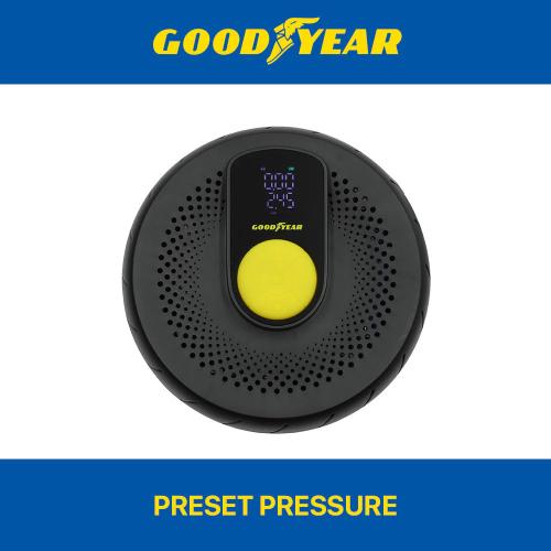 Goodyear Portable Air Compressor 12V 150 PSI Air Pump Compact Quiet LED Screen