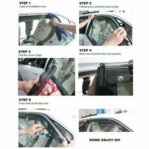 Weather Shield Window Visor Deflector For Toyota Corolla AE100 CE100 4Dr Sedan