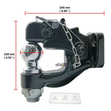 8 Ton 2" Ball Combo Heavy Duty Tow Pintle Hook Hitch Towing 4WD Truck Trailer