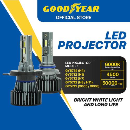Goodyear LS3 LED Headlight Bulb Set - H1/H4/H7/H8/H11/9005 12V&24V 6000K
