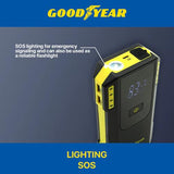 Goodyear Jump Starter Powerbank with LED Screen 12000 mAh 12V 670A Dual USB Port