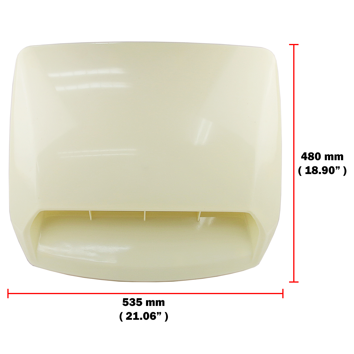 ABS Front Bonnet Scoop Air Flow Vent Cover For Toyota Hilux REVO 2.4 2.8 15-ON