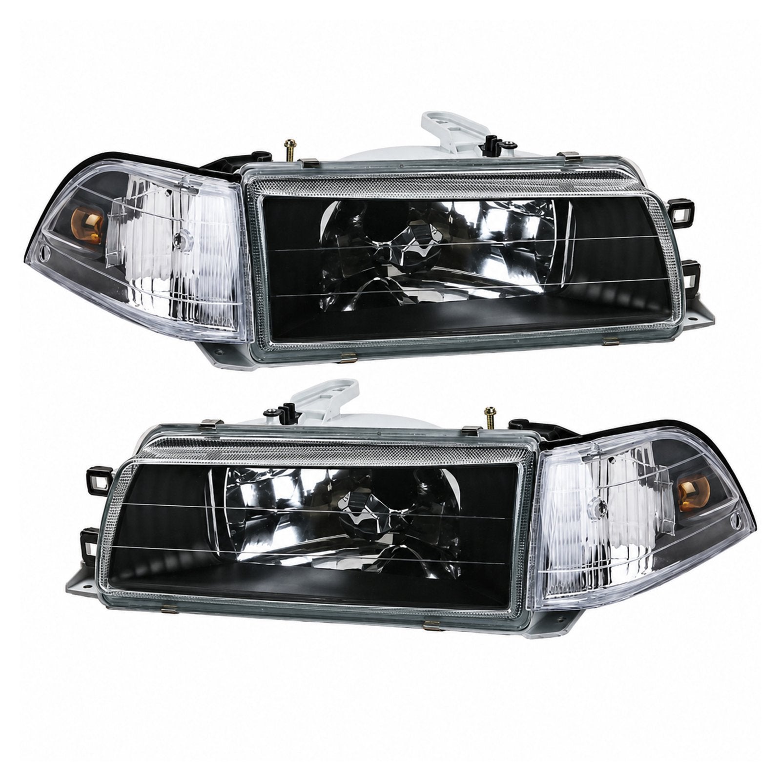 Crystal Black Headlight Corner Light Lamp For Corolla AE91 AE92 EE90 1987-1991