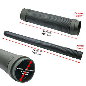 1x Universal Vehicle Snorkel Kit Flexible Hose Joint Pipe Duct Approx 15" to 43"