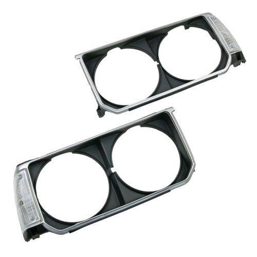 Headlight Lamp Frame Cover Trim + Corner Light For Toyota Corolla KE70 DX 79-84