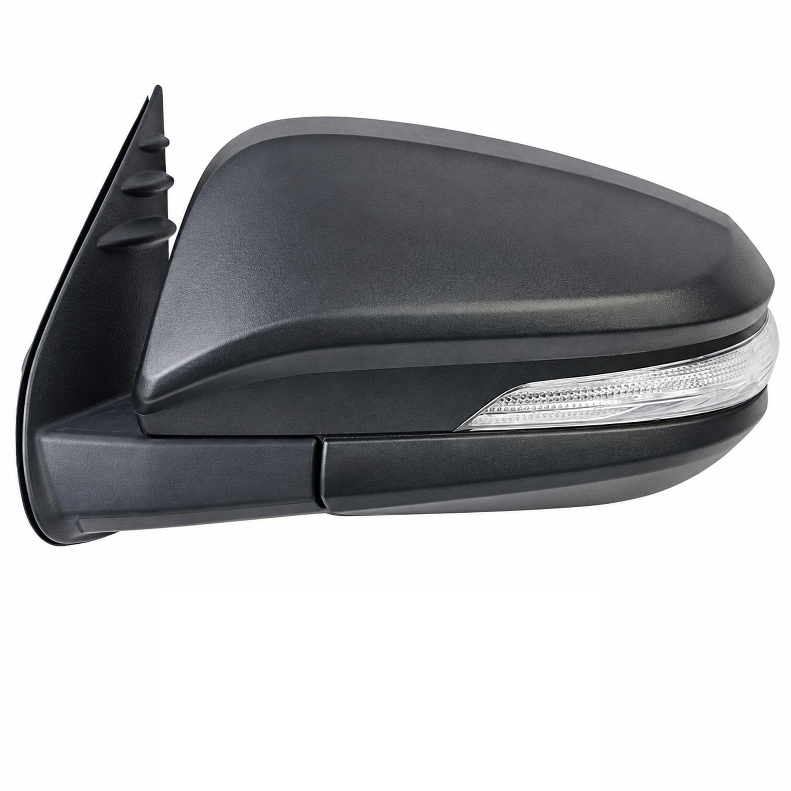 Front Left Black Electric Door Side Mirror Fixs Hilux REVO GUN136 2015-ON