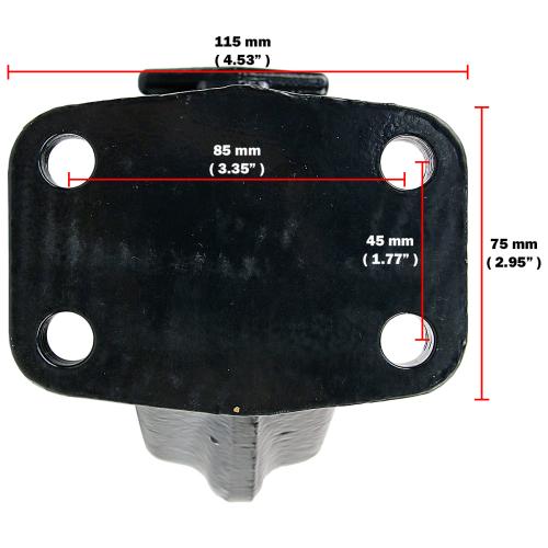 10 Ton Tow Pintle Hook Rigid Type Towing Hook Hitch Towing Truck Trailer #001