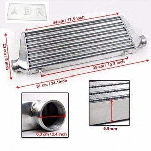 Intercooler FMIC Plate Full Aluminum Bar Front Mount 450x230x65MM 2.5"Outlet