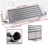 Intercooler FMIC Plate Full Aluminum Bar Front Mount 450x230x65MM 2.5"Outlet