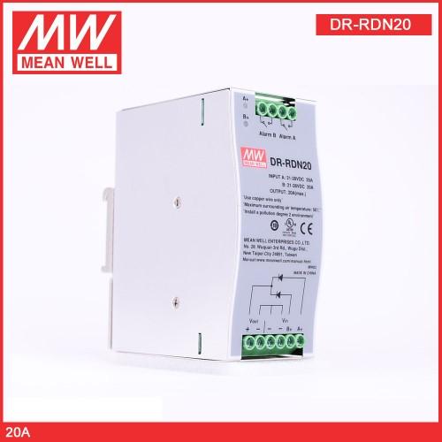 Mean Well MW DR-RDN20 24V 20A DIN Rail Redendant Module