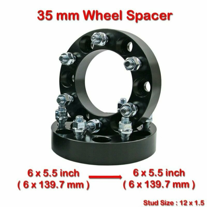 2x 35mm 6x139.7 to 6x139.7 M12x1.5 Wheel Spacers Adapter for Vigo Hilux Pajero