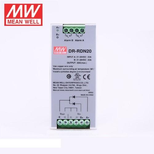 Mean Well MW DR-RDN20 24V 20A DIN Rail Redendant Module