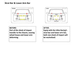 Ultra Racing Rear Strut Bar/Rear Tower Bar For Subaru Forester / Impreza WRX XV