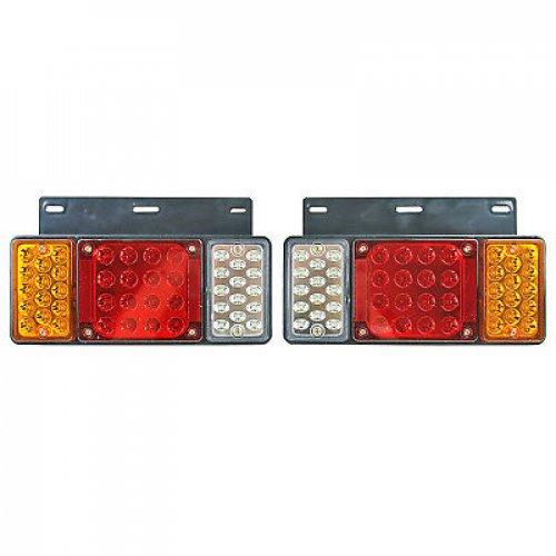 1 Pair Left + Right 12V LED Rear Tail Light Fit Isuzu Elf Truck NPR NKR NHR 84++