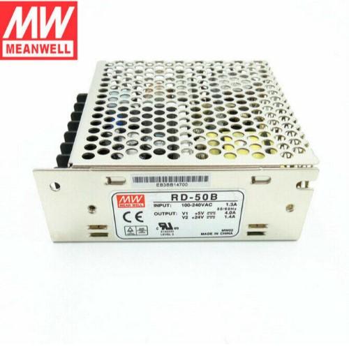 Mean Well MW RD-50B 53.6W 4A@5V & 1.4A@24V Double Output Switching Power Supply