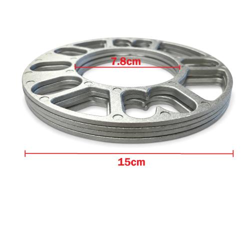 4pcs 3mm Aluminum Wheel Spacers Shims For Universal 4/5 Stud 114.3 120