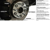 2x 25mm 6x114.3 66.1mm Wheel Spacers For Nissan Navara D40 Pathfinder R51 06+