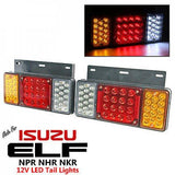 1 Pair Left + Right 12V LED Rear Tail Light Fit Isuzu Elf Truck NPR NKR NHR 84++