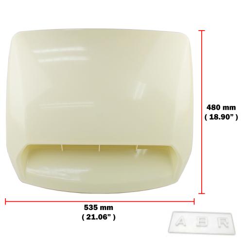 ABS Front Bonnet Scoop Air Flow Vent Cover For Toyota Hilux REVO 2.4 2.8 15-ON
