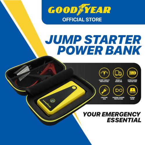 Goodyear Jump Starter Powerbank With LED Flashlight Compass12V 400A 6400mAh