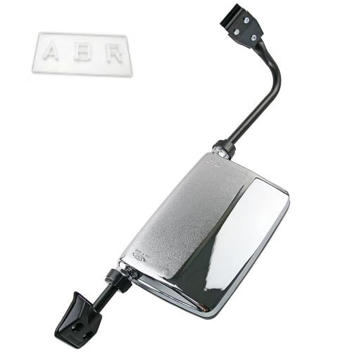 Front Left Chrome Manual Door Side Mirror For Mitsubishi Pajero L047 L049 82-91