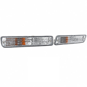 Front Indicator Lights For Toyota Landcruiser 80-Series Clear Crystal FJ80 Pair