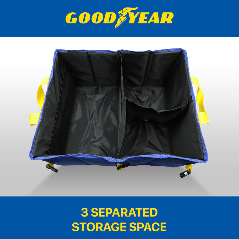 Goodyear Car Trunk Storage Organizer Box Truck Boot Bonnet Organiser Foldable Co
