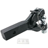 Heavy Duty 8 Ton Ball Combo Pintle Tow Hook Receiver Arm Hitch Towing 4WD Truck