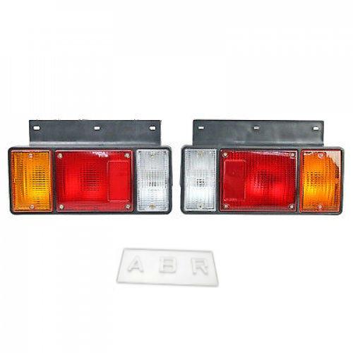 Pair Left & Right Rear Tail Light For Isuzu Elf Truck NPR NKR NHR NLR 86+