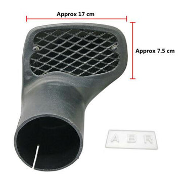 Universal 3.5 Inch Ram Vehicle Snorkel Kit Raised Mesh Head 88mm Replacement