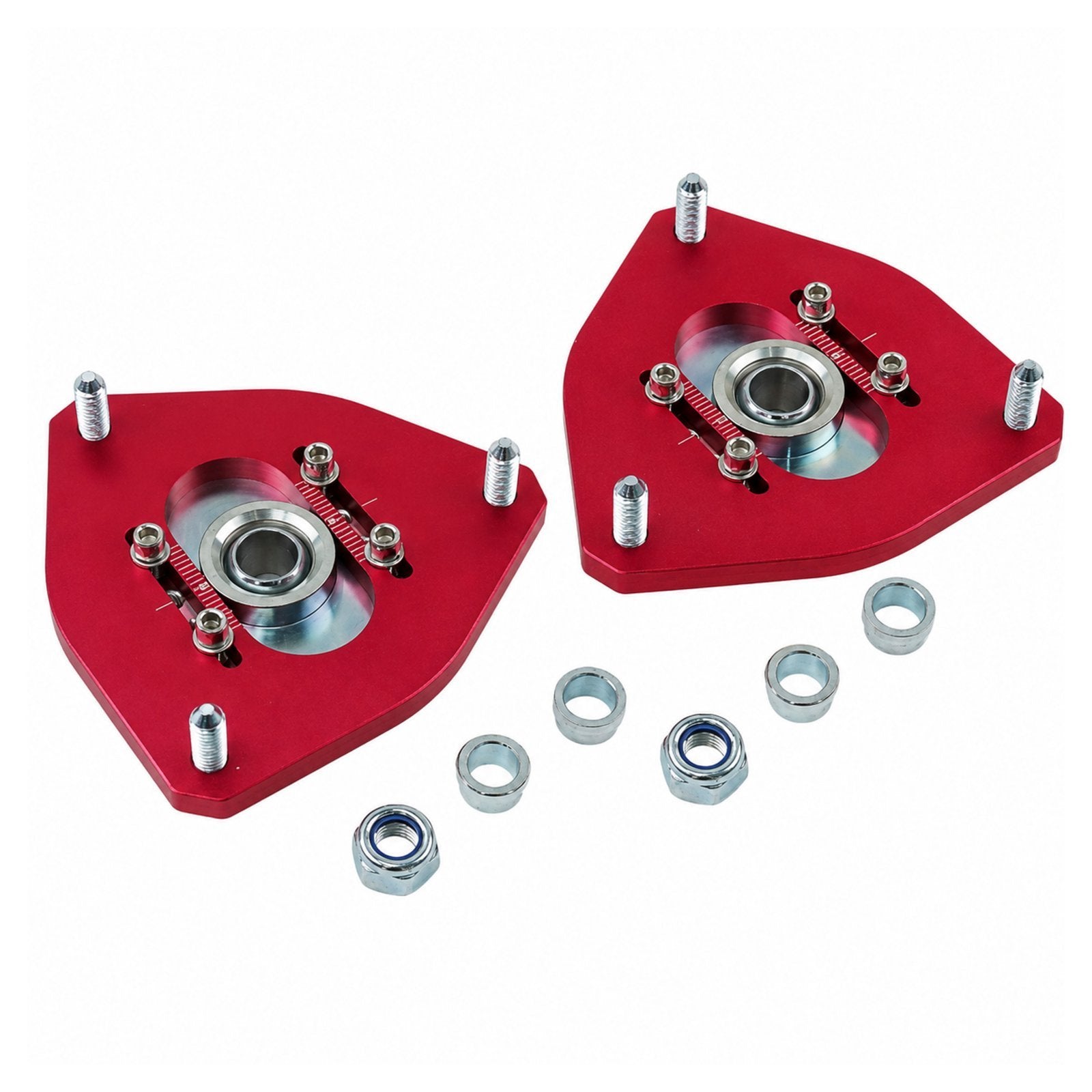 Front Coilover Camber Plate Adjustable Top Mount For Mitsubishi Lancer EVO 4 5 6