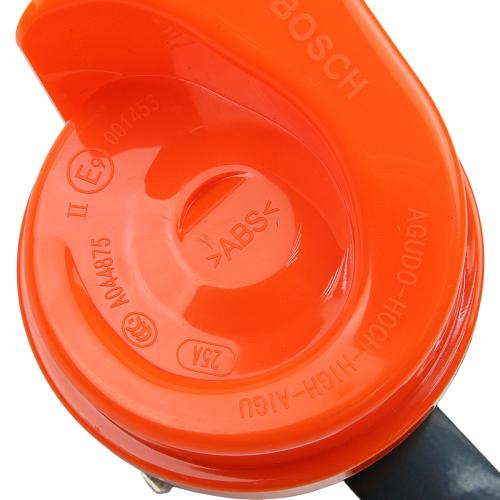 BOSCH Evolution Fanfare Twin Horn Set Orange 12V 410Hz/510Hz For Car SUV Truck