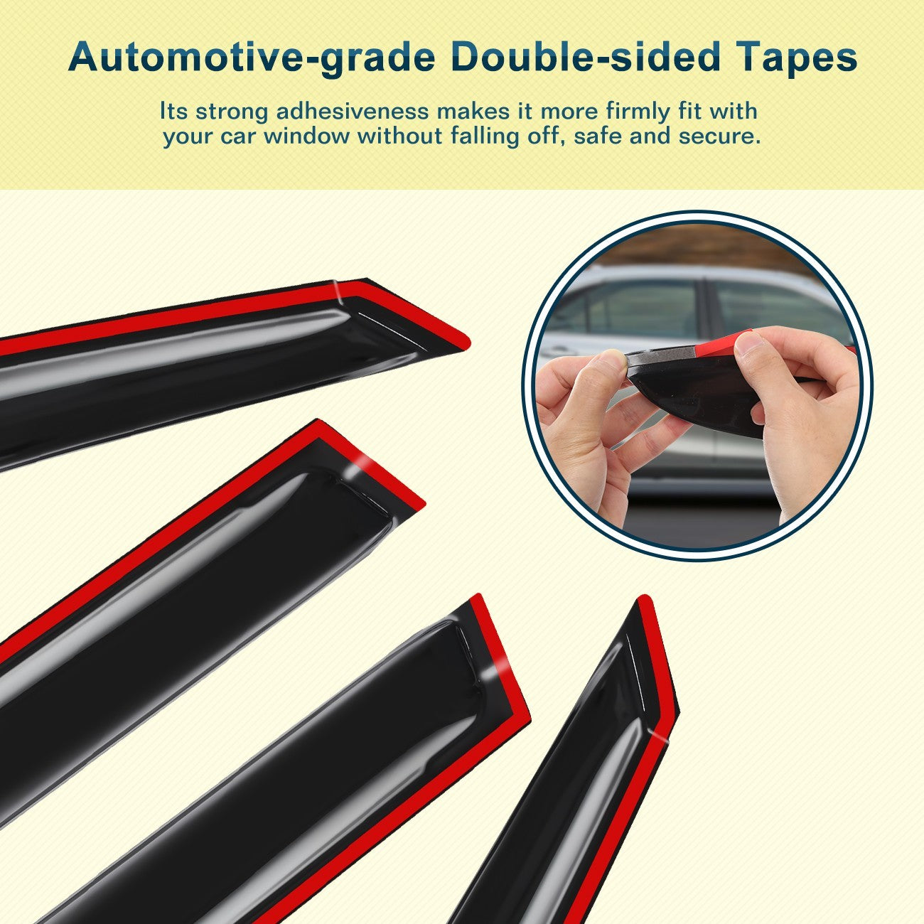 4Pcs Weathershields Weather Shields Window Visor For BYD Shark 6 2024-Onwards