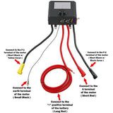 24V Relay Solenoid Control Box Pack Winch Wireless Remote Switch w/ 2x Solenoid