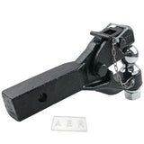 Heavy Duty 8 Ton Ball Combo Pintle Tow Hook Receiver Arm Hitch Towing 4WD Truck