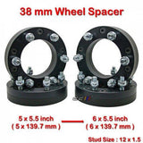 4x 40mm 5x139.7 To 6x139.7 M12x1.5 Wheel Spacers Adapter For Suzuki Vitara Rocky