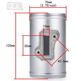 70mm Aluminium MAF Mass Air Flow Sensor Adapter For Universal Forment