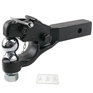 Heavy Duty 8 Ton Ball Combo Pintle Tow Hook Receiver Arm Hitch Towing 4WD Truck