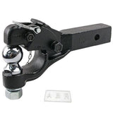 Heavy Duty 8 Ton Ball Combo Pintle Tow Hook Receiver Arm Hitch Towing 4WD Truck