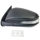 Front Left Black Electric Door Side Mirror Fixs Hilux REVO GUN136 2015-ON