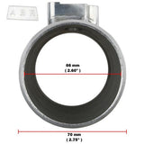 70mm Aluminium MAF Mass Air Flow Sensor Adapter For Universal Forment