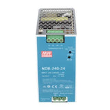 Mean Well MW NDR-240-24 240W 24V 10A Single Output DIN Rail Mount Power Supply